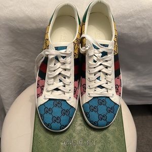 Gucci multi color sneakers